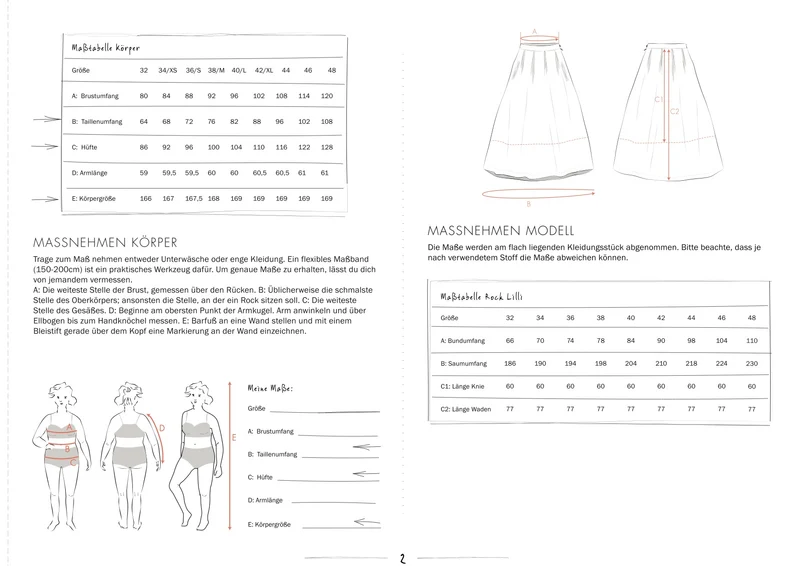 Schnittmuster Ebook Rock Lilli