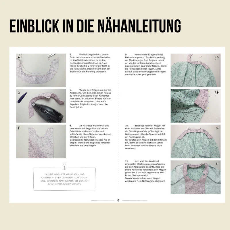 Schnittmuster Ebook Oberteil Fam