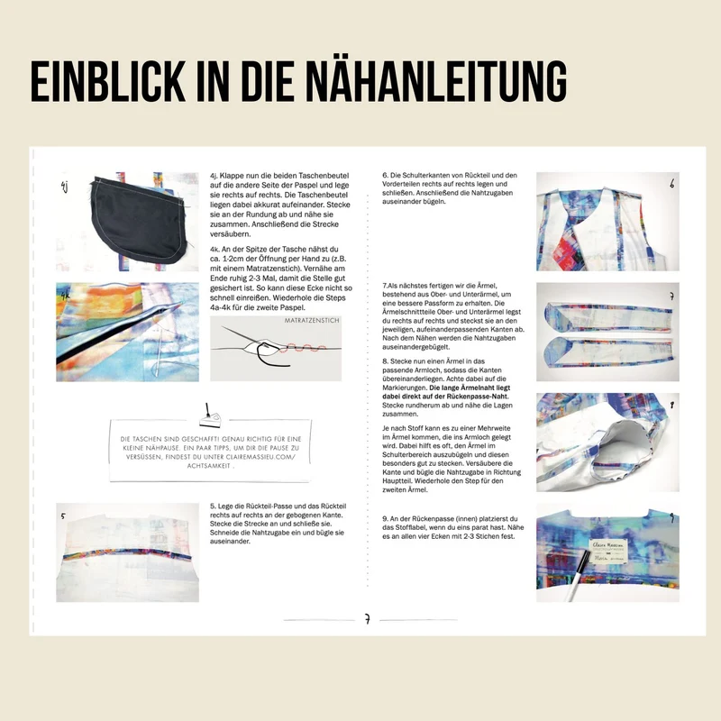 Schnittmuster Ebook Jacke Cess