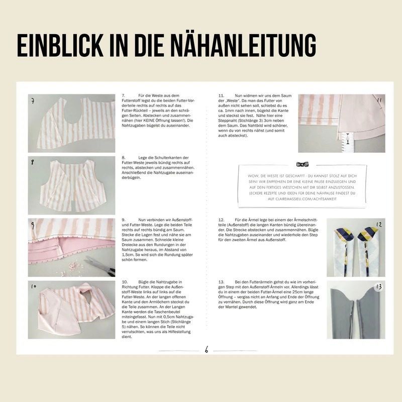 Schnittmuster Ebook Mantel Marie