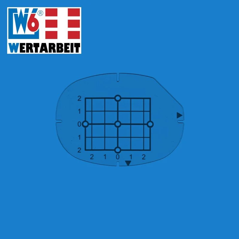 W6 Nähmaschinen Stickrahmen Template 4 x 5 cm