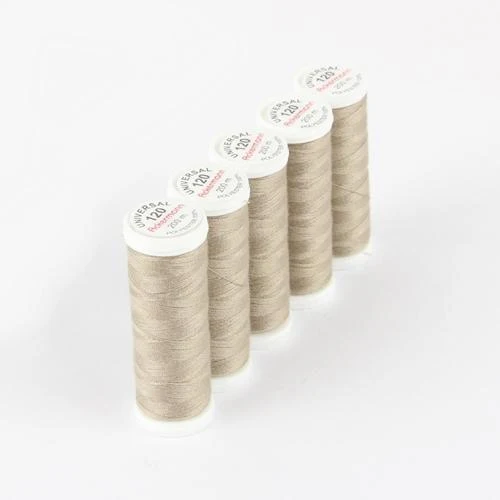 Ackermann Universal Nähgarn Stärke 120 - 5x 200 m, Farbe 8079 helles braunbeige
