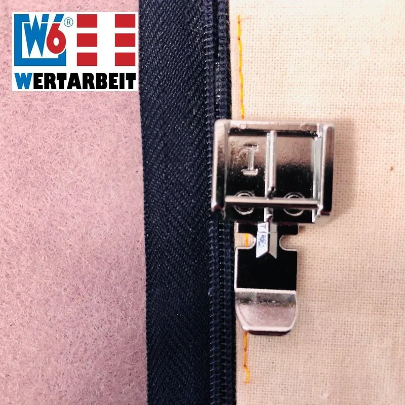 W6 Nähmaschinen Snap-On Reißverschlussfuß
