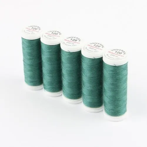 Ackermann Universal Nähgarn Stärke 120 - 5x 200 m, Farbe 7451 grüngrau