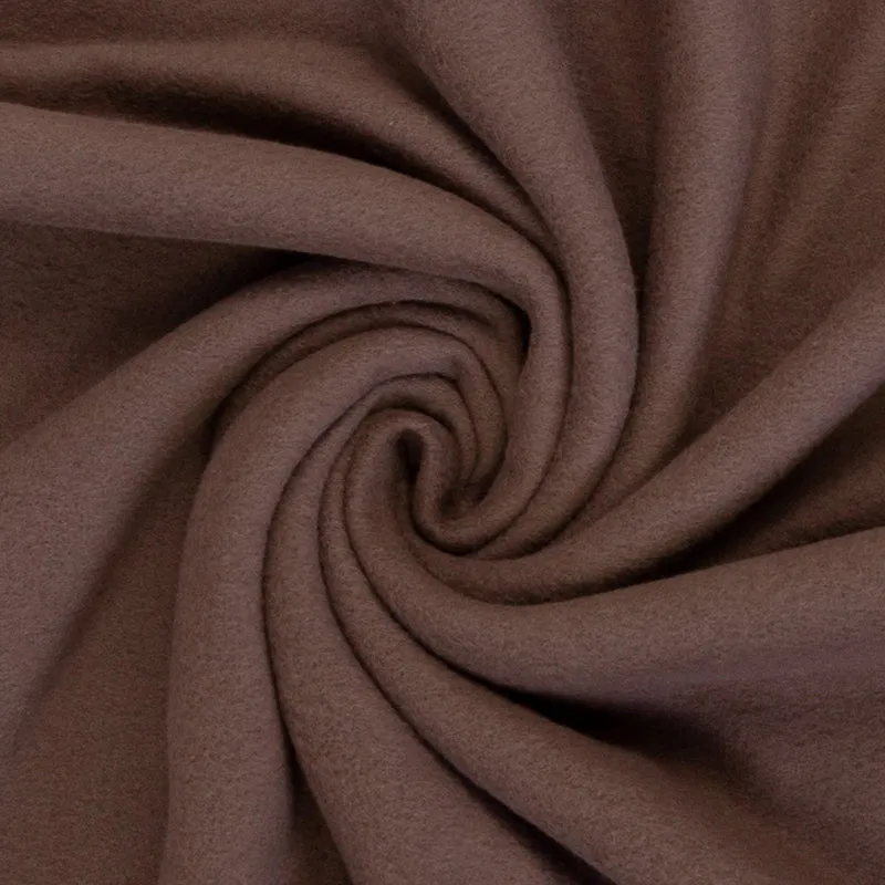Baumwoll-Fleece braun Carlos von Swafing