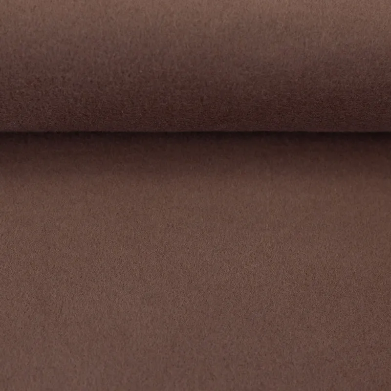 Baumwoll-Fleece braun Carlos von Swafing