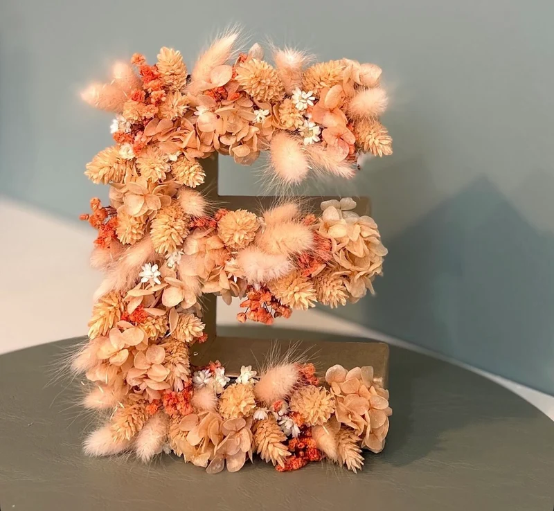 Kinderkurs Buchstabe oder Haarkranz aus Trockenblumen