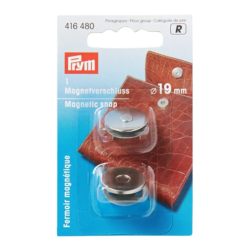 Magnetverschlüss silberfarbig