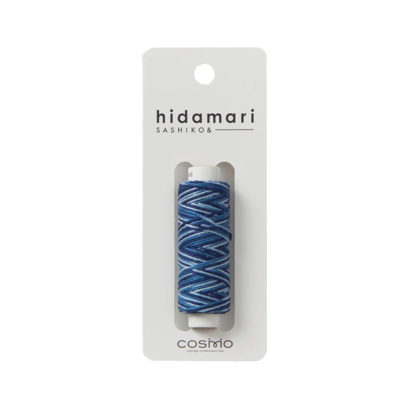 Hidamari Sashiko Garn - Verlauf - 405 blau