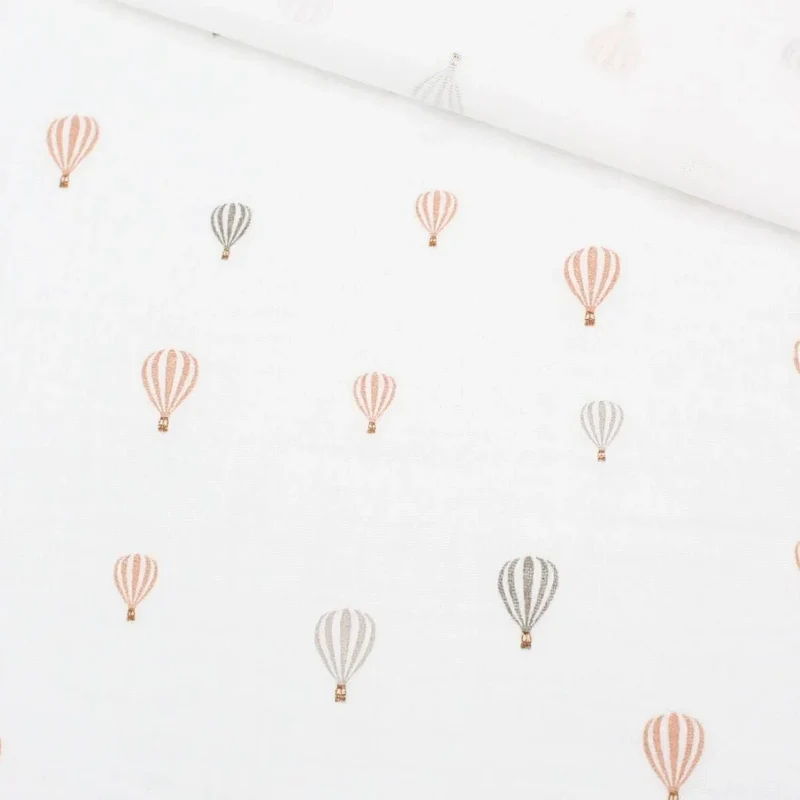 Musselinstoff Heißluftballons