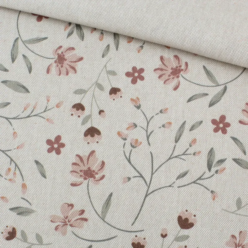 Canvas-Mix Blumen | Leinenoptik