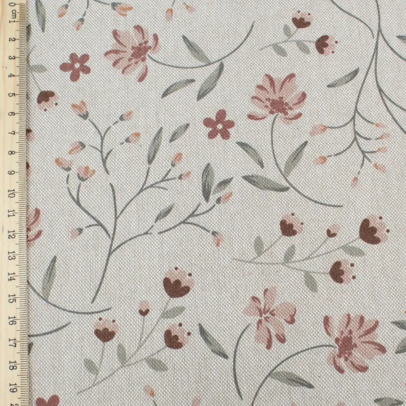 Canvas-Mix Blumen | Leinenoptik