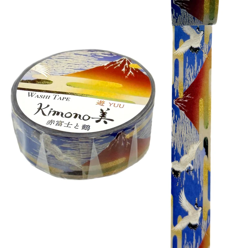 Washi-Tape - Kimono - Mt.Fuji - Blau