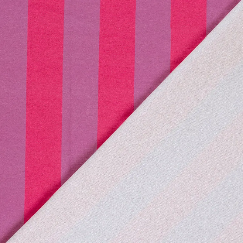 French Terry Streifen – Fuchsia