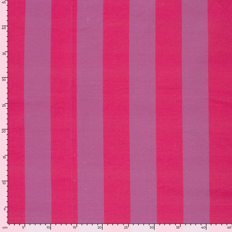 French Terry Streifen – Fuchsia