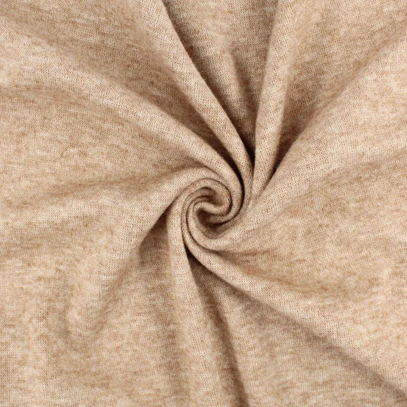 Strickjersey Beige