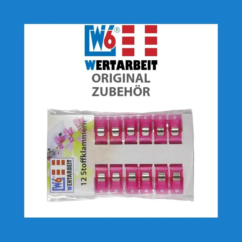 W6 Stoffklammern 12 Stück