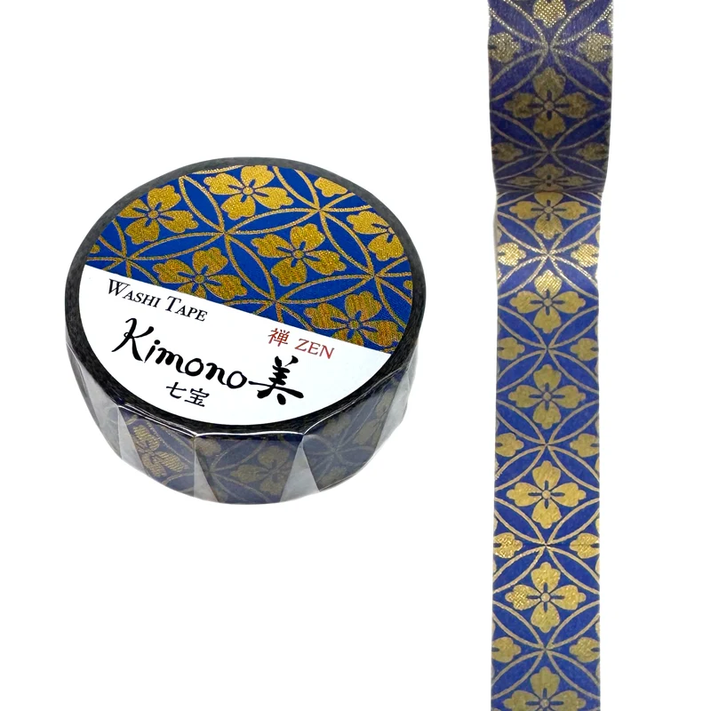 Washi-Tape - Kimono - Shippou & Blumen