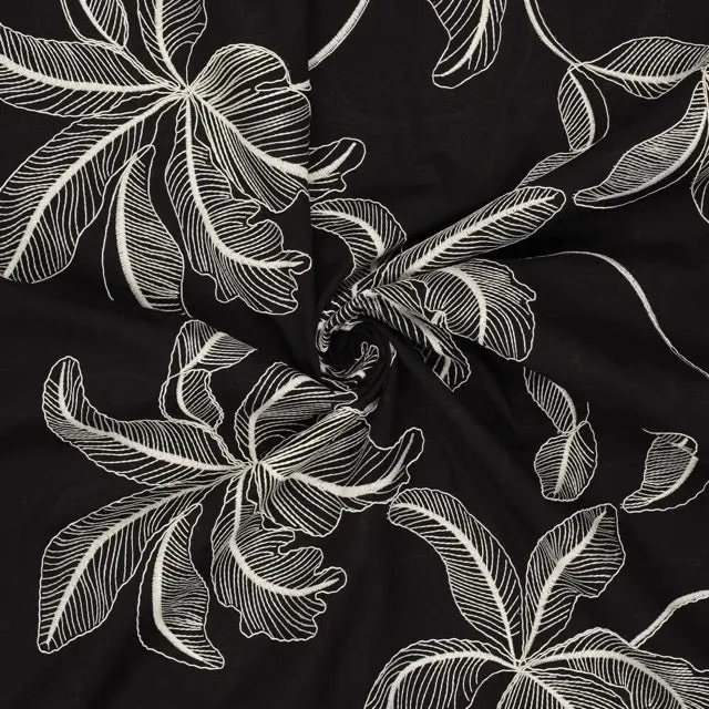 Cotton Voile Tropica Embroidery