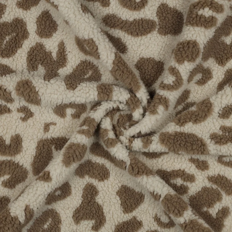Teddystoff Leopardenmuster