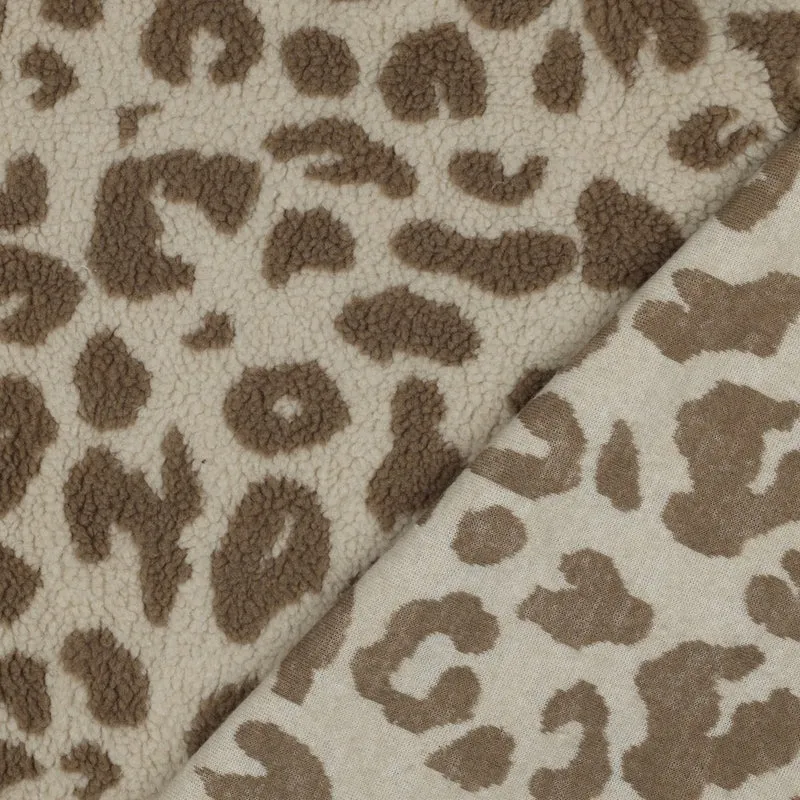 Teddystoff Leopardenmuster