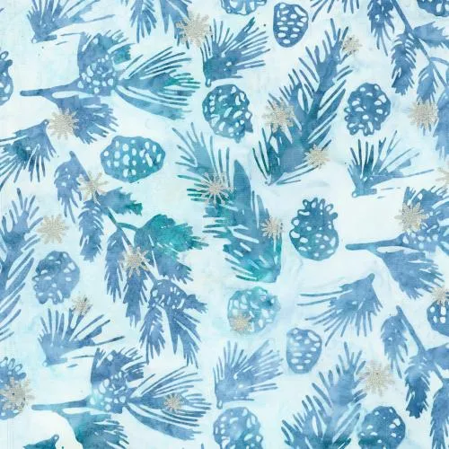Robert Kaufman, Artisan Batiks, Evergreen Metallic Batiks - 10pc Fat Quarter Bundle