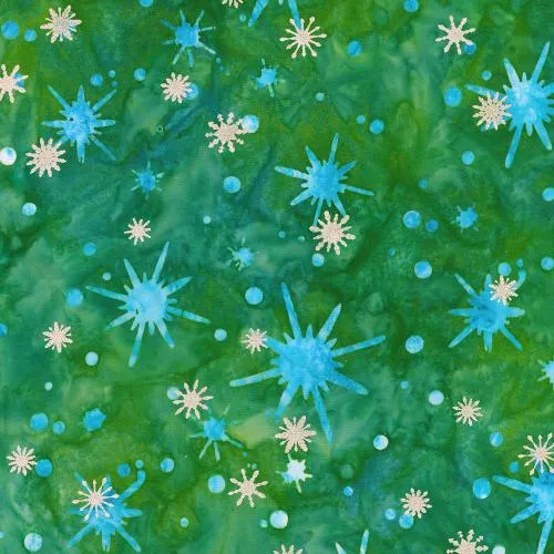 Robert Kaufman, Artisan Batiks, Evergreen Metallic Batiks - 10pc Fat Quarter Bundle