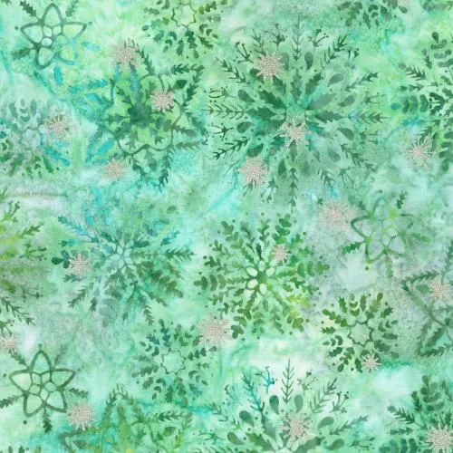 Robert Kaufman, Artisan Batiks, Evergreen Metallic Batiks - 10pc Fat Quarter Bundle