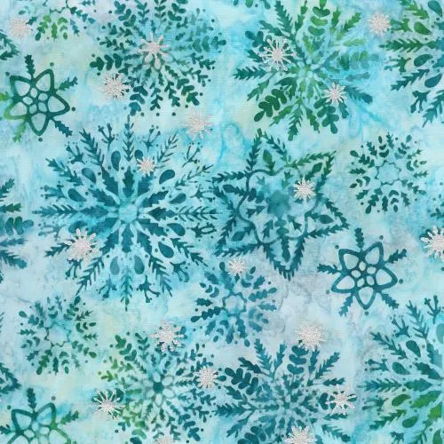 Robert Kaufman, Artisan Batiks, Evergreen Metallic Batiks - 10pc Fat Quarter Bundle
