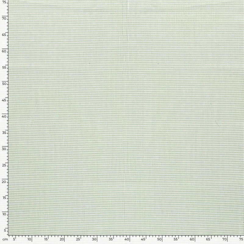 Baumwollpopeline Karo – Mint