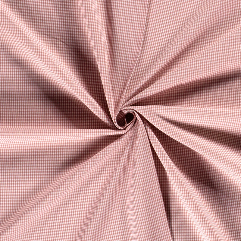 Baumwollpopeline Karo – Rosa