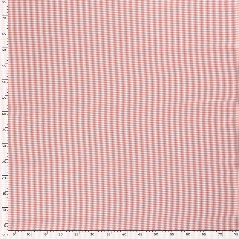 Baumwollpopeline Karo – Rosa