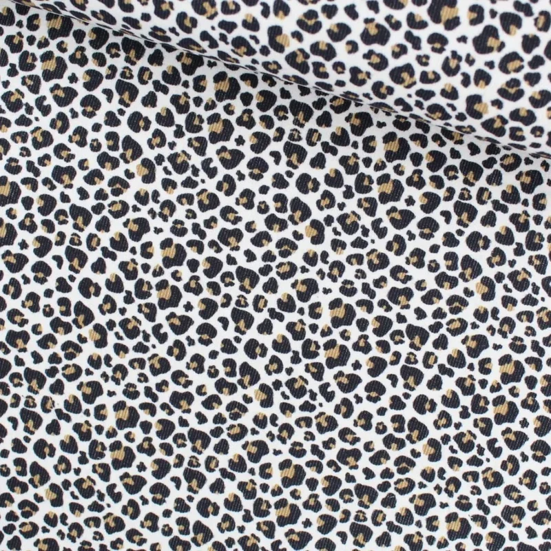 Feincord Leopardenmuster
