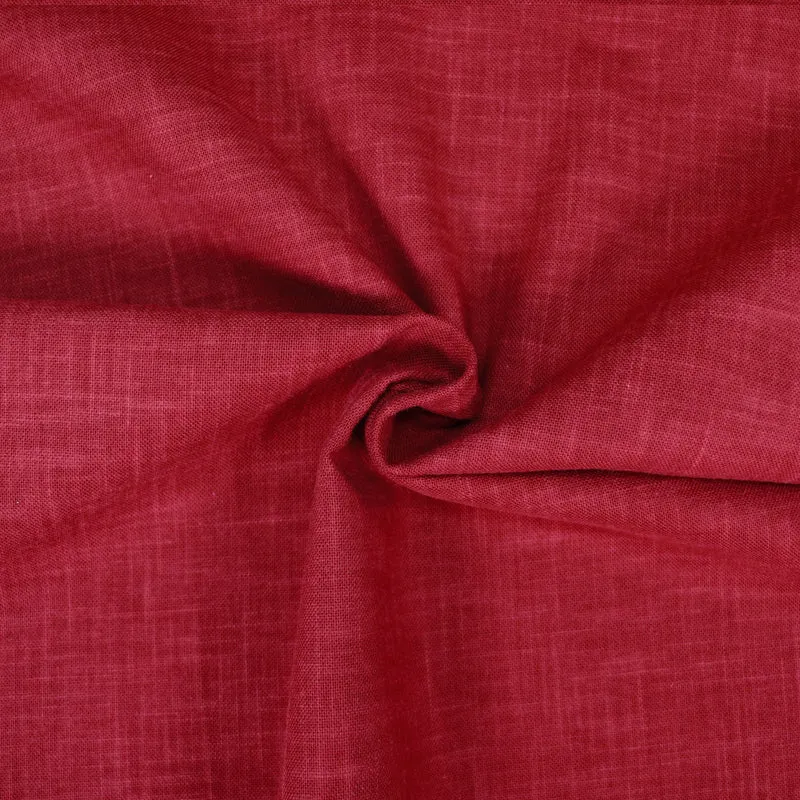 Sashiko Stoff Einfarbig - Rot