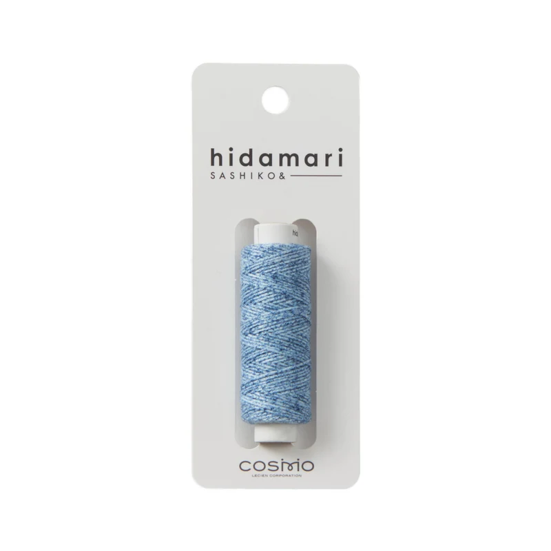 Hidamari Sashiko Garn - Melange - 203 blau