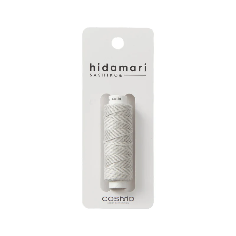Hidamari Sashiko Garn - 39 hellgrau