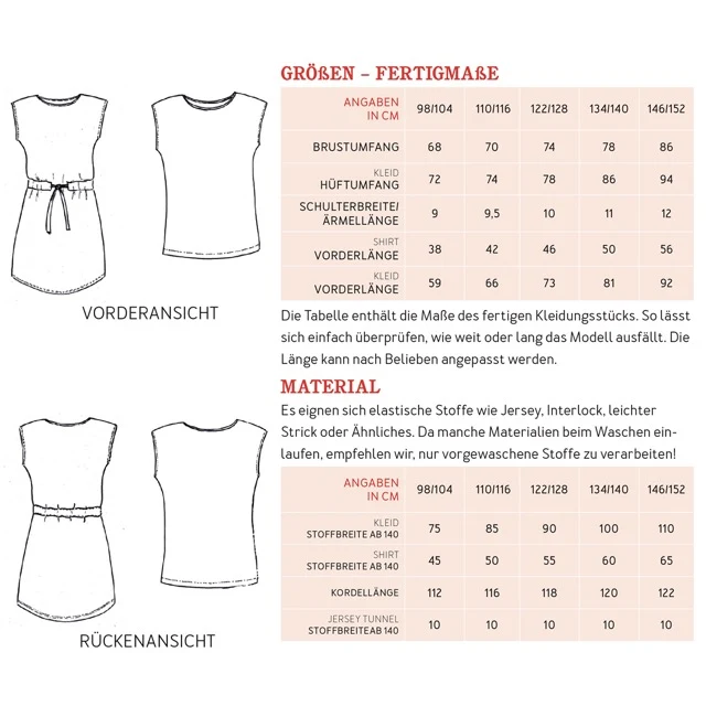 JULIE Jerseykleid | Papierschnitt