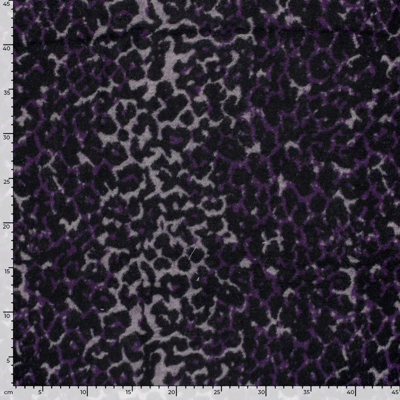 Jacquard Leoparden – Aubergine
