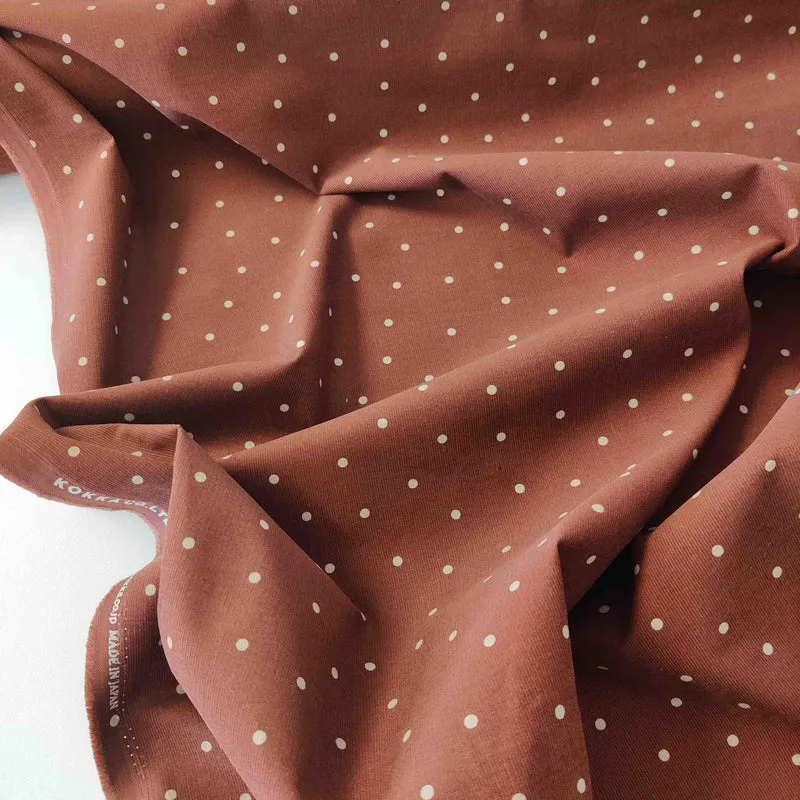 Kokka Feincord Polka Dots
