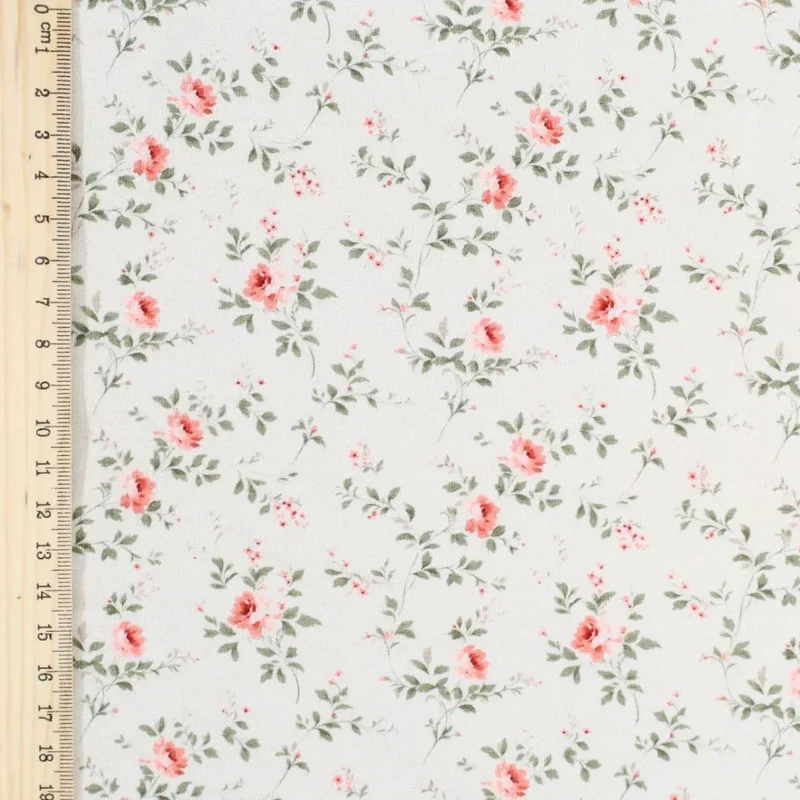Jersey Stoff „Kleine Rosen“