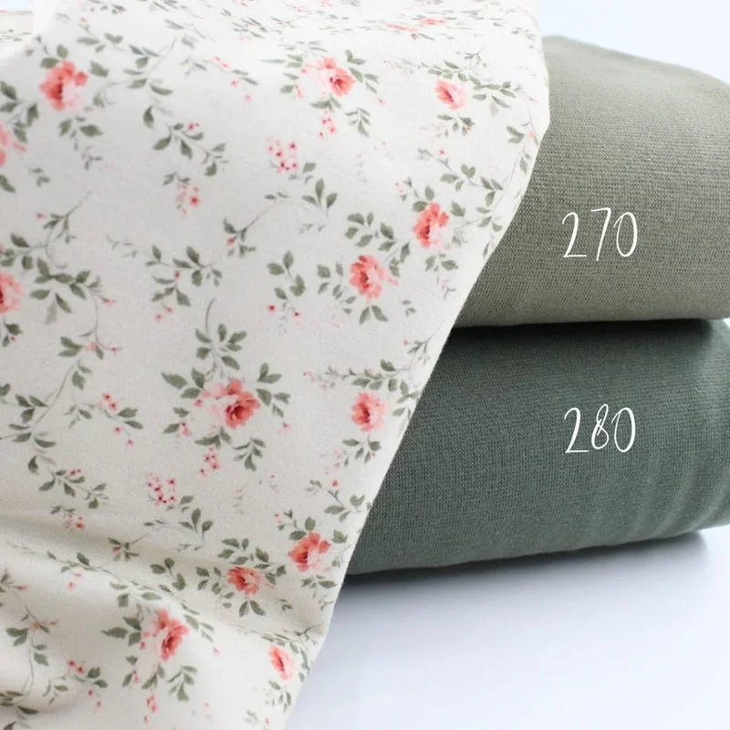 Jersey Stoff „Kleine Rosen“