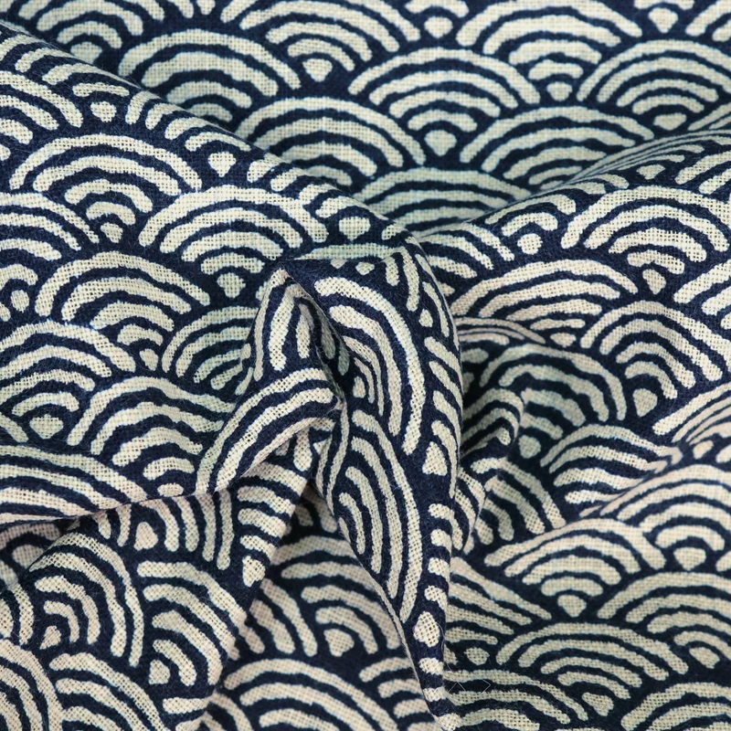 Seigaha Midi No.3 - Dunkelblau