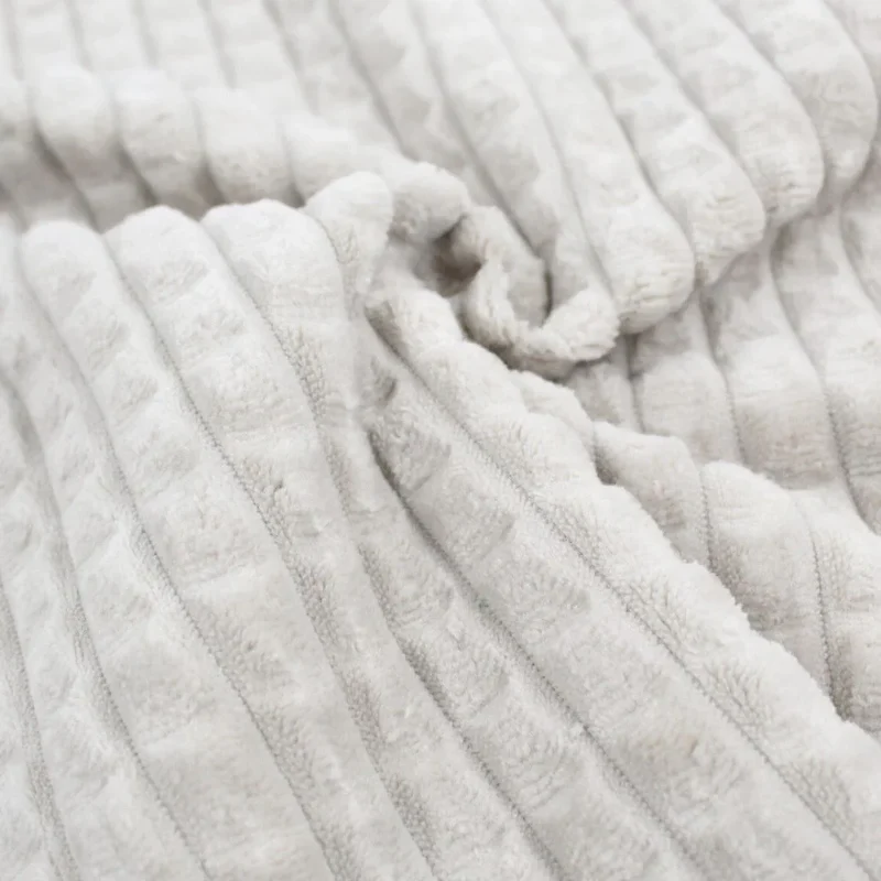 Cord mit Quadratten | Velour Polsterstoff