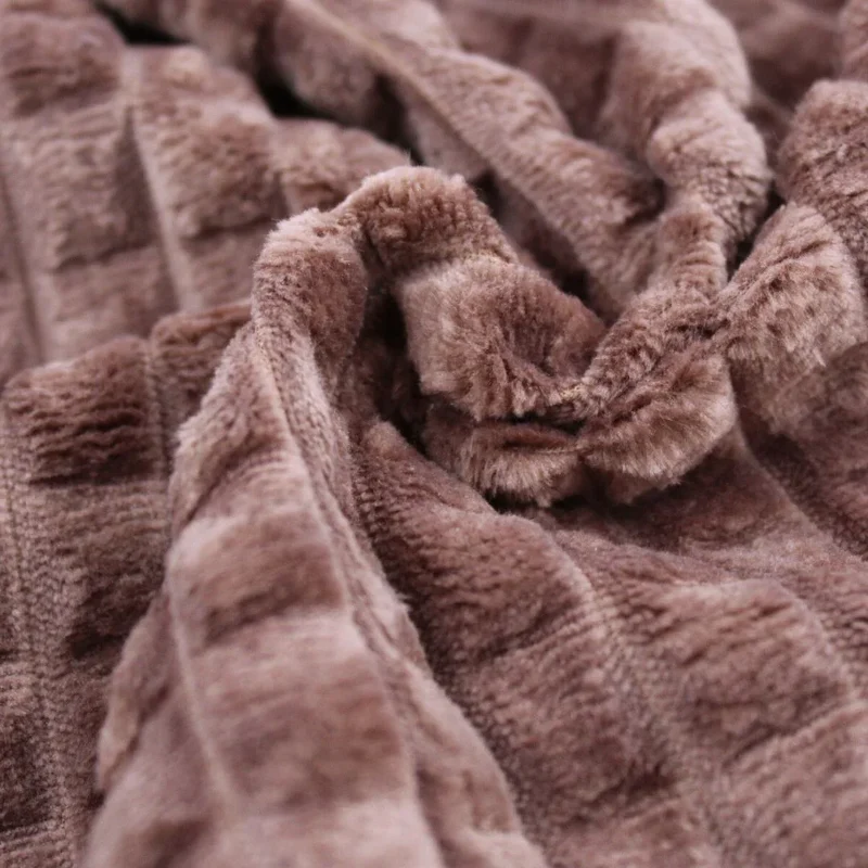 Cord mit Quadratten | Velour Polsterstoff