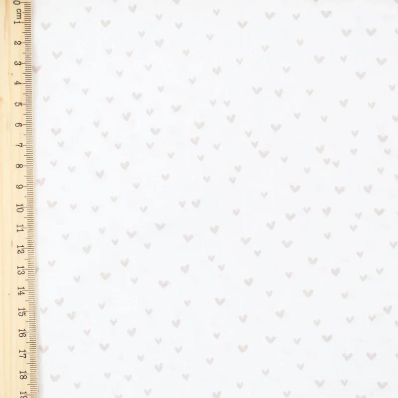 Baumwollpopeline mini Herzen