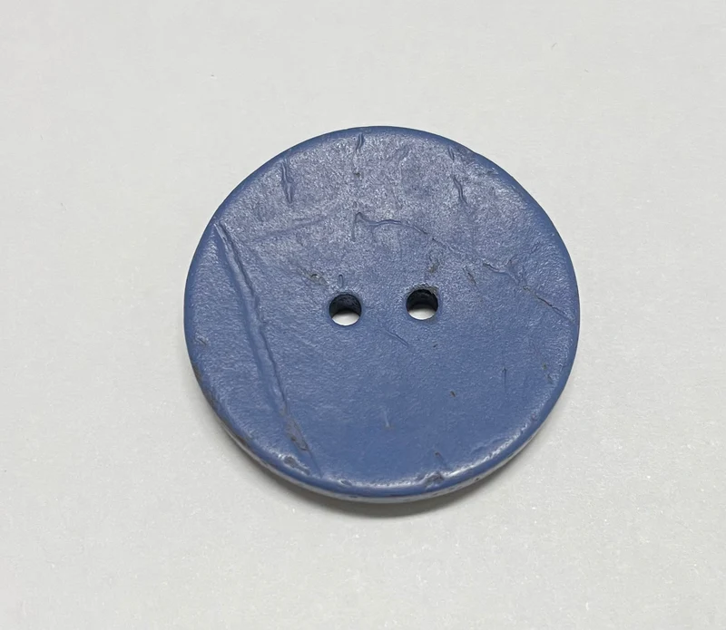 Kokos Knopf 2 Loch Ø 30 mm blau