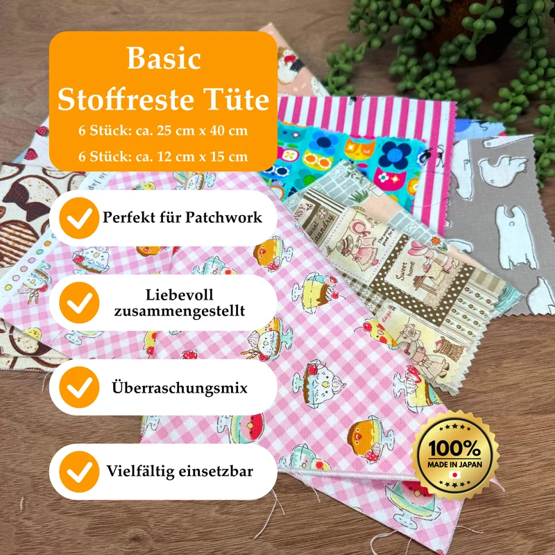 Stoffreste Tüte - Kawaii