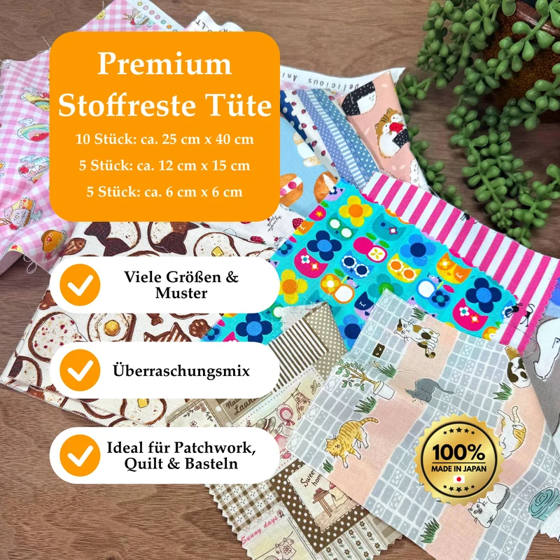 Stoffreste Tüte - Kawaii