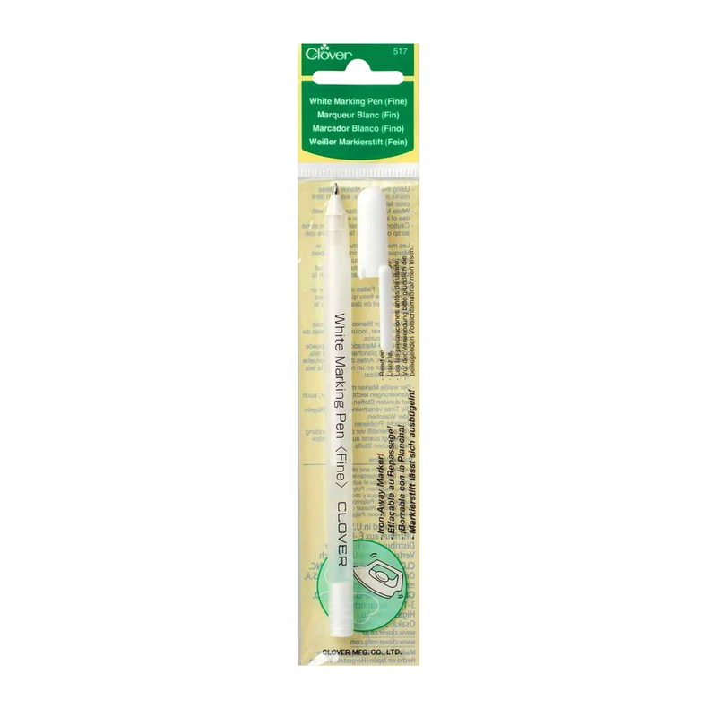 Clover Weißer Markierstift für dunkle Stoffe