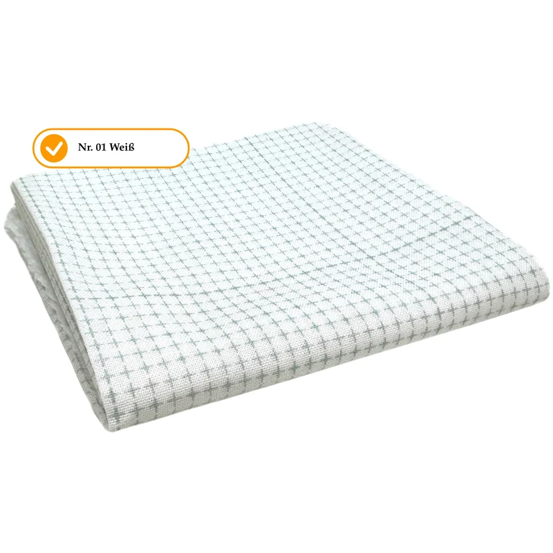 Sashiko Stoff mit Raster - Zuschnitt 50 x 108 cm